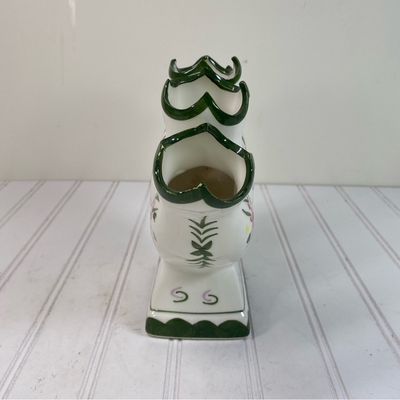 Vintage Five finger fan ceramic bud vase - Picture 2 of 7